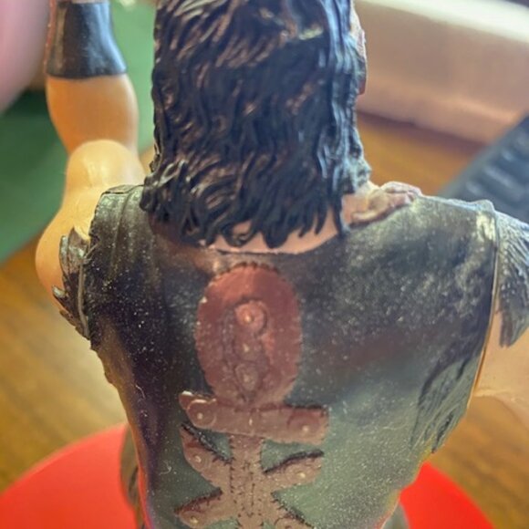 Vintage 1997 WWF Wrestling MANKIND Figure With Stand  by JAKKS - Picture 6 of 7